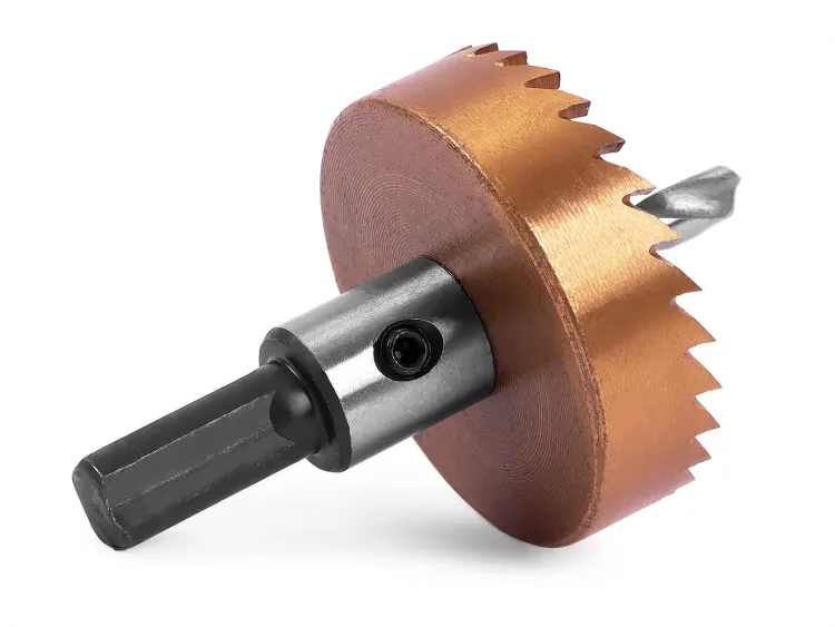 HSS-TiN коронка MESSER 50мм с центр. сверлом и толкающей пружиной для  лист. материала  до 2 мм ц/х купить в Новом Уренгое
