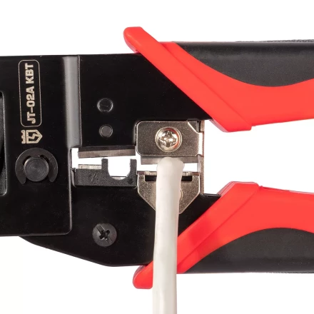 Кримпер многофункциональный КВТ JT-02А с 2 встроенными модулями для обжима RJ-45, RJ-12, RJ-11 (101929) купить в Новом Уренгое