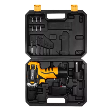 Дрель аккумуляторная DEKO DKCD12FU-Li SET3, 063-4173, в кейсе + оснастка 13 шт купить в Новом Уренгое
