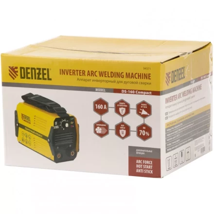Аппарат инверторный дуговой сварки DENZEL DS-160 Compact 94371 купить в Новом Уренгое