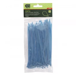 Хомуты 150х2,5 мм пластиковые синие 100 штук СИБРТЕХ 45520