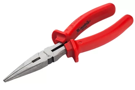 Длинногубцы Econom 200 мм прямые шлифованные пластмассовые рукоятки MATRIX 17194 купить в Новом Уренгое