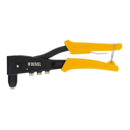 Заклепочник ручной, 255 мм Denzel, литой, усиленный, заклепки 2,4-3,2-4,0-4,8 мм 40441 купить в Новом Уренгое