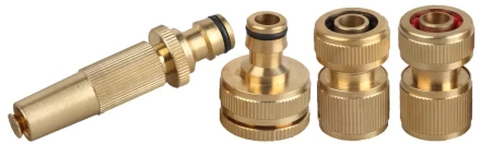 Набор GRINDA &quot;EXPERT&quot; поливочный латунный: наконечник регулируемый, 2 соединителя, адаптер внешний 8-427247_z01 купить в Новом Уренгое