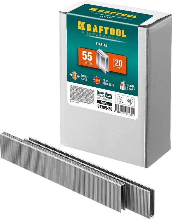 Скобы тип 18GA (55 / 90 / C) 5000 шт 31789-20 купить в Новом Уренгое