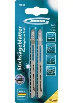 НАБОР ПОЛОТЕН ДЛЯ ЭЛЕКТРОЛОБЗИКА ПО ДЕРЕВУ 2ШТ (T101B+T101BR) GROSS 78255 купить в Новом Уренгое