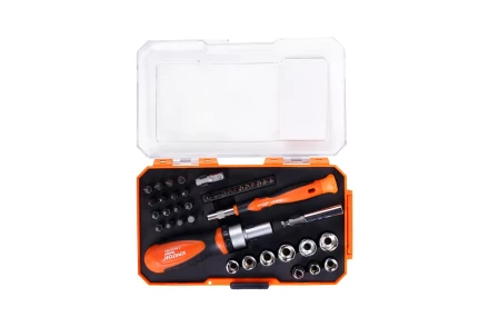Набор отверток-держателей с битами и торцевыми головками Кратон Complect SSK-03, 41 пр. в кейсе 2 09 05 003 купить в Новом Уренгое