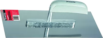 Гладилка из нержавеющей стали 280 х 130 мм деревянная ручка  MATRIX 86733 купить в Новом Уренгое