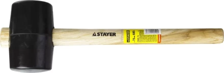 Киянка STAYER резиновая черная с деревянной ручкой, 680г 20505-75 купить в Новом Уренгое