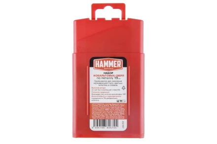 Набор сверл HAMMER No7 19шт. 1,0-10мм купить в Новом Уренгое