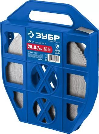 ЗУБР БДЛ, 20 x 0.7 мм, 50 м, бандажная лента нержавеющая, Профессионал (310243) купить в Новом Уренгое