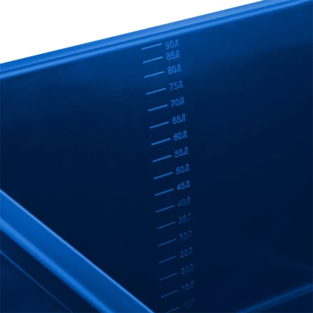 ЗУБР 90 л, первичный высокопрочный пластик, усиленный прямоугольный строительный таз (06096-90) купить в Новом Уренгое