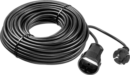 ЗУБР ПВС-207-Ш, ПВС, 2 x 0.75 мм2, 30 м, 2200 Вт, силовой удлинитель-шнур (55023-30) купить в Новом Уренгое