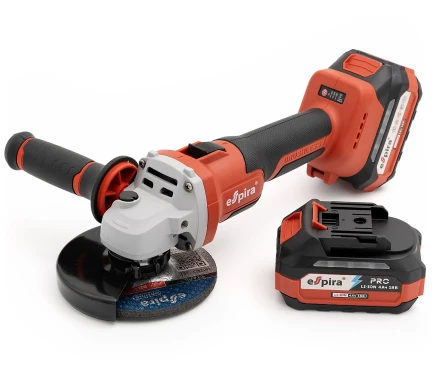 Аккумуляторная угловая шлифмашина ESPIRA CAGI-125-01, 410751 купить в Новом Уренгое