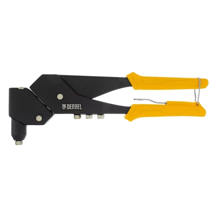 Заклепочник ручной Denzel, 285 мм, поворотный, 0-360, заклепки 2,4-3,2-4,0-4,8 мм, купить в Новом Уренгое