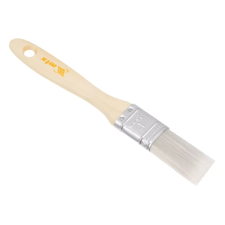 Кисть плоская для лаков &quot;Евро&quot; 1&quot;, искусственная щетина, деревянная ручка MTX 83085 купить в Новом Уренгое