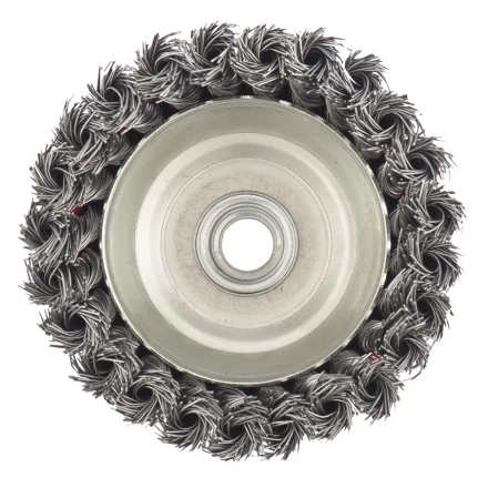 Щетка для УШМ, 100 мм, М14, &quot;чашка&quot;, крученая металлическая проволока  MATRIX 74628 купить в Новом Уренгое