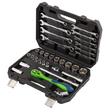 Набор инструментов 32 предмета, CrV, 1/2&quot; Сибртех 13527 купить в Новом Уренгое