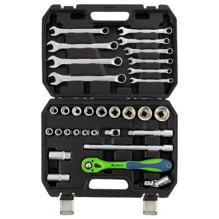 Набор инструментов 32 предмета, CrV, 1/2&quot; Сибртех 13527 купить в Новом Уренгое