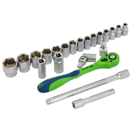 Набор инструментов 32 предмета, CrV, 1/2&quot; Сибртех 13527 купить в Новом Уренгое