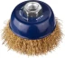 DEXX. Щетка чашечная для УШМ, витая стальная латунированная проволока 0,3мм, 75ммхМ14 35103-075 купить в Новом Уренгое