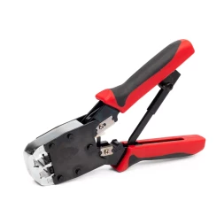 Кримпер многофункциональный КВТ JT-02M с 2 встроенными модулями для обжима RJ-45, RJ-12, RJ-11 (84825)