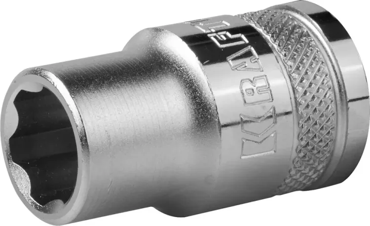 Торцовая головка KRAFTOOL "INDUSTRIE QUALITAT", Cr-V, SUPER-LOCK, хромосатинированная, 1/2", 12 мм 27801-12_z01 купить в Новом Уренгое