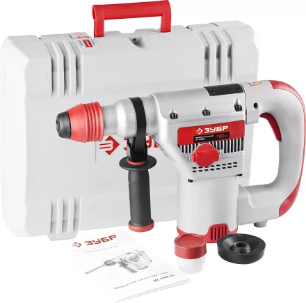 Перфоратор ЗУБР, SDS-Max, 8Дж, 550об/мин, 3000уд/мин, 1100Вт, кейс ЗП-1100ЭК купить в Новом Уренгое