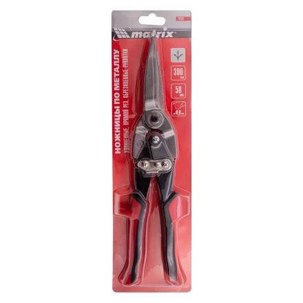 Ножницы по металлу Matrix 78341, удлиненные, 285 мм, пряморежущие, обрезиненные рукоятки купить в Новом Уренгое