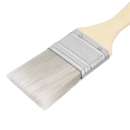 Кисть плоская для лаков &quot;Евро&quot; 1.5&quot;, искусственная щетина, деревянная ручка MTX 83086 купить в Новом Уренгое