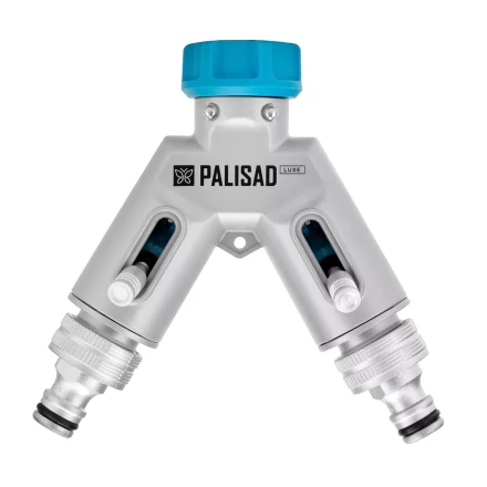 Разветвитель двухканальный Palisad 65832, с внутренней резьбой 3/4&quot;,алюминий, LUXE купить в Новом Уренгое