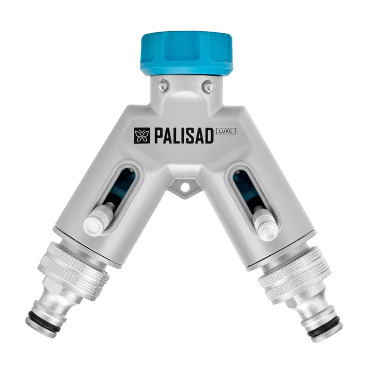 Разветвитель двухканальный Palisad 65832, с внутренней резьбой 3/4",алюминий, LUXE купить в Новом Уренгое
