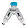 Разветвитель двухканальный Palisad 65832, с внутренней резьбой 3/4",алюминий, LUXE купить в Новом Уренгое