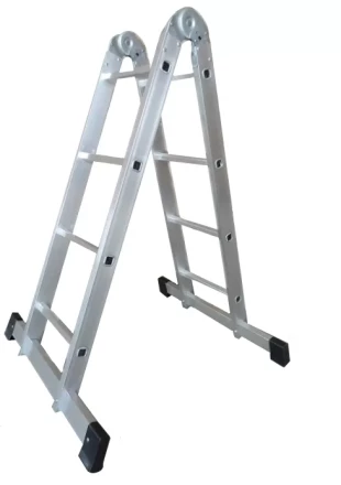 Лестница 2-х секционная алюминиевая шарнирная 2*3 1013312 купить в Новом Уренгое