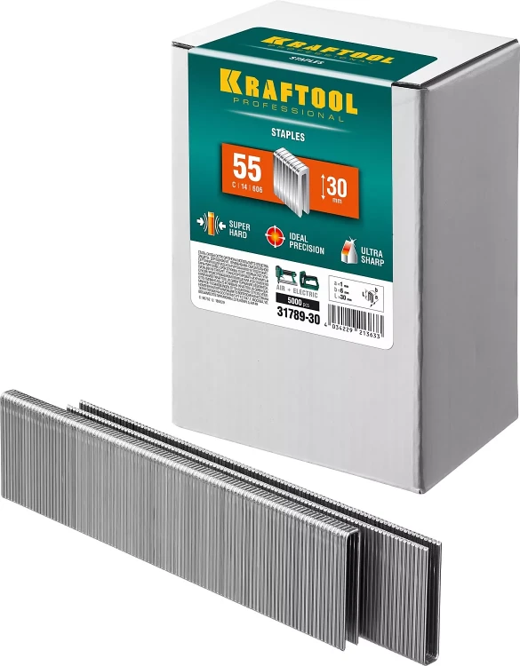 Скобы тип 18GA (55 / 90 / C) 5000 шт 31789-30 купить в Новом Уренгое