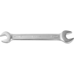 Ключ ЗУБР "ПРОФИ" гаечный рожковый, Cr-V сталь, хромированный, 10х12мм 27027-10-12