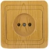 Розетка СВЕТОЗАР &quot;ГАММА&quot; без заземления, одинарная, цвет ольха, 16А/~250В SV-54100-A купить в Новом Уренгое