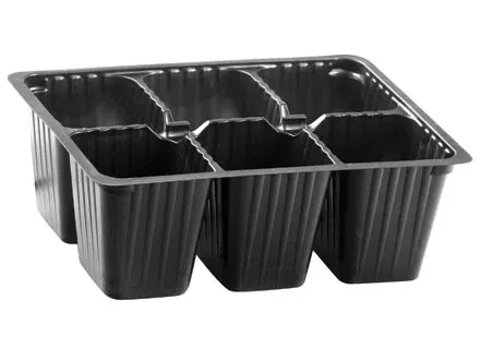 Кассета для рассады 18х13,5см высота 6см 6 ячеек полистирол  Россия 64308 купить в Новом Уренгое