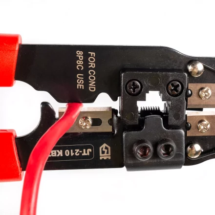 Кримпер многофункциональный КВТ JT-210 со встроенным модулем для обжима RJ-45 (84824) купить в Новом Уренгое