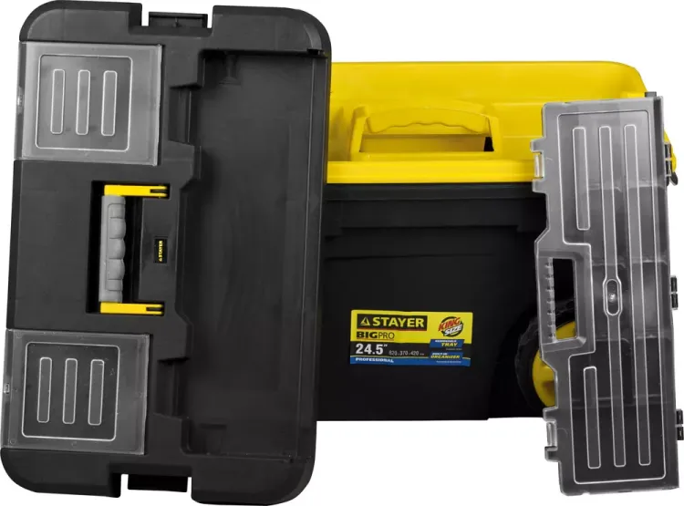 Ящик-тележка для инструмента "BIGPRO" пластиковая, STAYER Professional 38107-24 купить в Новом Уренгое