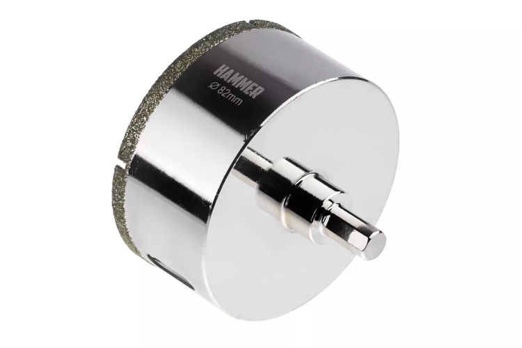 Коронка алмазная HAMMER Ф82мм HEX(DHS82.0*65/5) купить в Новом Уренгое
