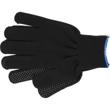 Перчатки нейлон ПВХ точка 13 класс чёрные XL 67848 купить в Новом Уренгое