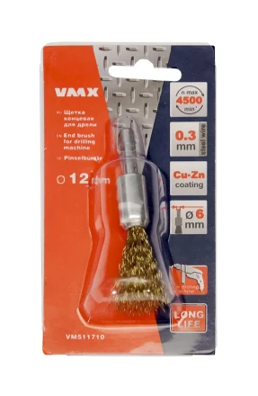 Щетка для дрели ф12 мм концевая VMX 511710 купить в Новом Уренгое