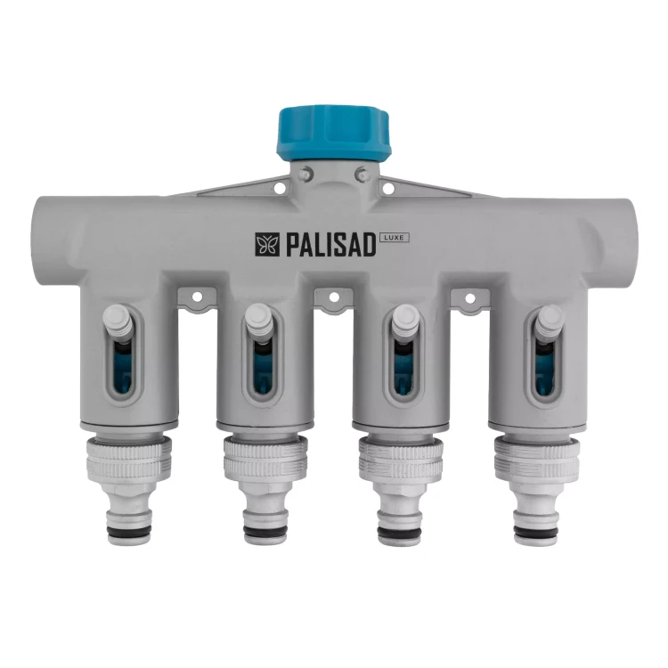 Разветвитель четырёхканальный Palisad 65833, с внутренней резьбой 3/4", алюминий, LUXE купить в Новом Уренгое