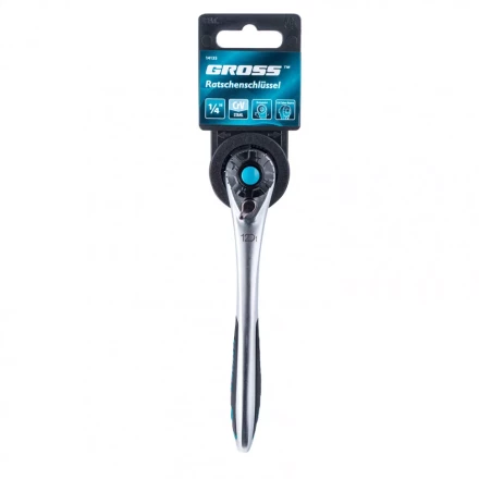 Ключ трещоточный 120 зубьев 1/4&quot; Gross 14135 купить в Новом Уренгое