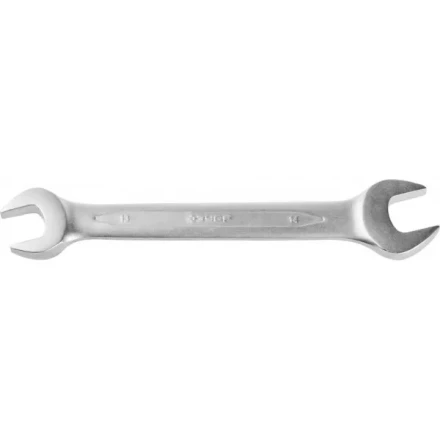 Ключ ЗУБР &quot;ПРОФИ&quot; гаечный рожковый, Cr-V сталь, хромированный, 13х14мм 27027-13-14 купить в Новом Уренгое