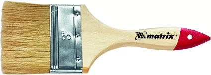 Кисть плоская "Стандарт" 1" (25 мм) натуральная щетина деревянная ручка  MATRIX 82520 купить в Новом Уренгое