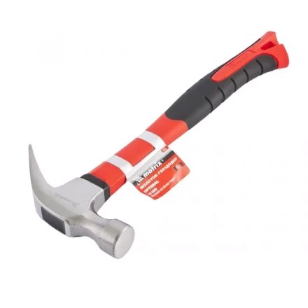 Молоток-гвоздодер &#039;&#039;optimal&#039;&#039; 450 г фибергласовая обрезиненная рукоятка MATRIX 10456 купить в Новом Уренгое