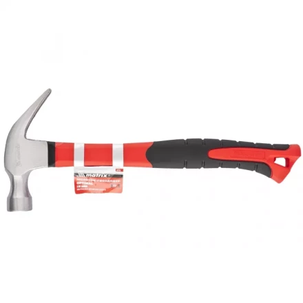 Молоток-гвоздодер &#039;&#039;optimal&#039;&#039; 450 г фибергласовая обрезиненная рукоятка MATRIX 10456 купить в Новом Уренгое