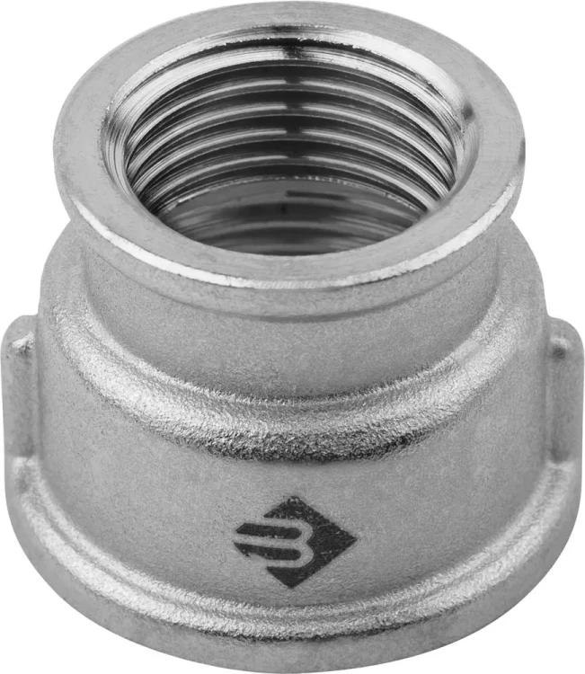 Муфта ЗУБР "ЭКСПЕРТ" переходная, никелированная латунь, 1/2"-3/4" 51292-1/2-3/4 купить в Новом Уренгое